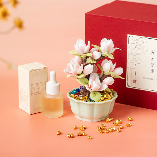故宫玉兰摆件教师节礼物送女老师女生生日礼物高级感实用香薰礼盒