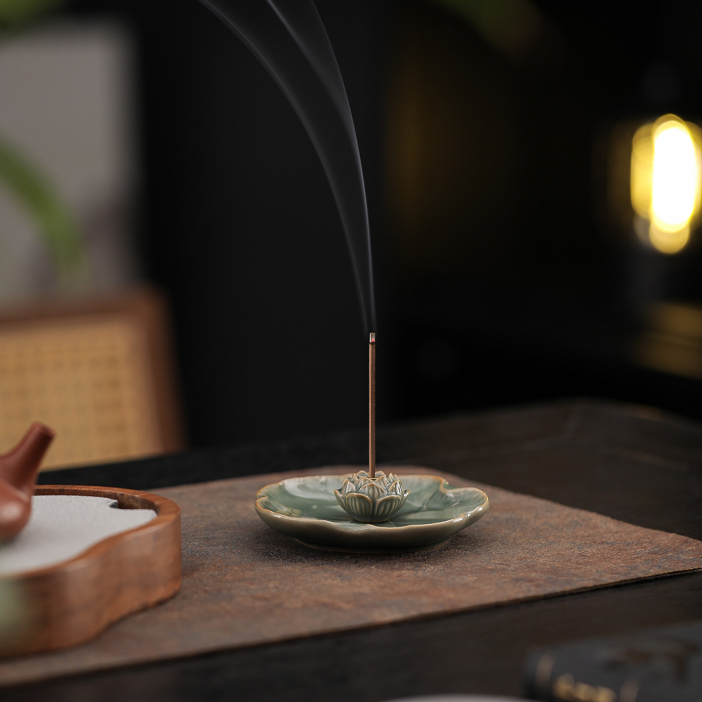 创意陶瓷莲花线香炉檀香炉家用室内复古沉香香插香座禅意香插摆件,家居饰品,香托/香盘/香座/香插,淘宝优惠券,粉丝福利购,淘宝优惠卷