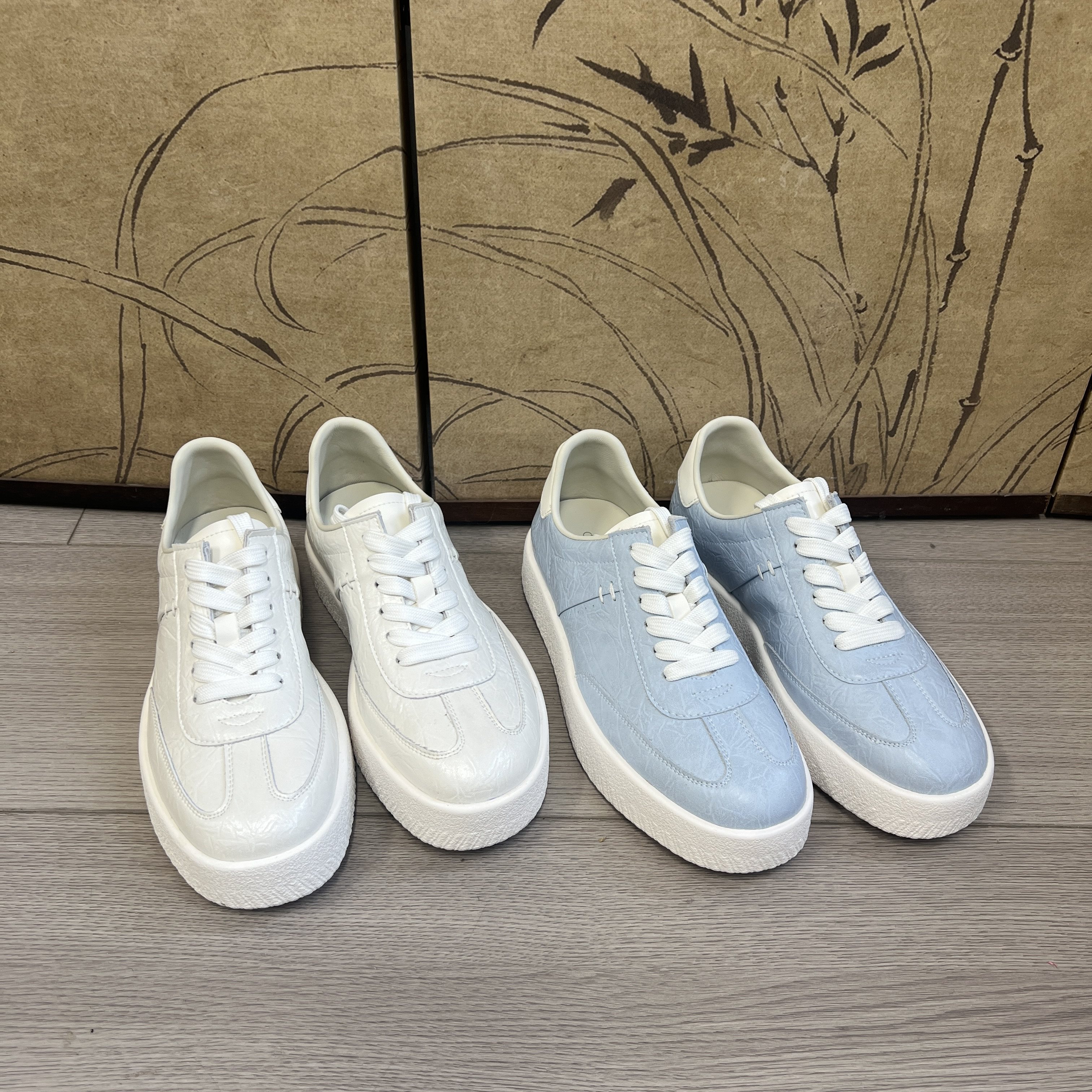 【橙庐】768-3牛皮休闲德训板鞋 羊皮里羊皮垫女款春季时尚内增高,女鞋,休闲板鞋,淘宝优惠券,粉丝福利购,淘宝优惠卷