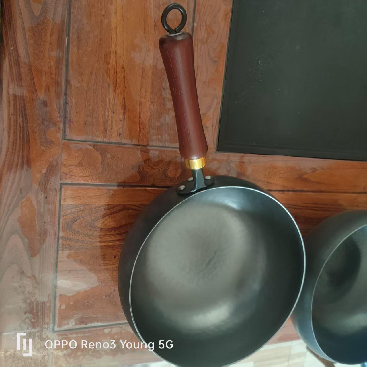 章丘手工加厚铁锅纯手工制作家用铁锅商用铁锅大肚炖菜铁锅