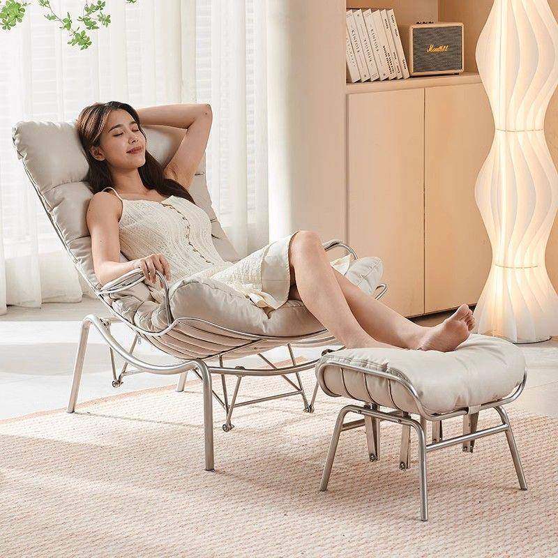 摇椅意式极简懒人椅子2024年新款客厅阳台休闲椅羽绒躺椅脚踏套装,3C数码配件,USB灯,淘宝优惠券,粉丝福利购,淘宝优惠卷