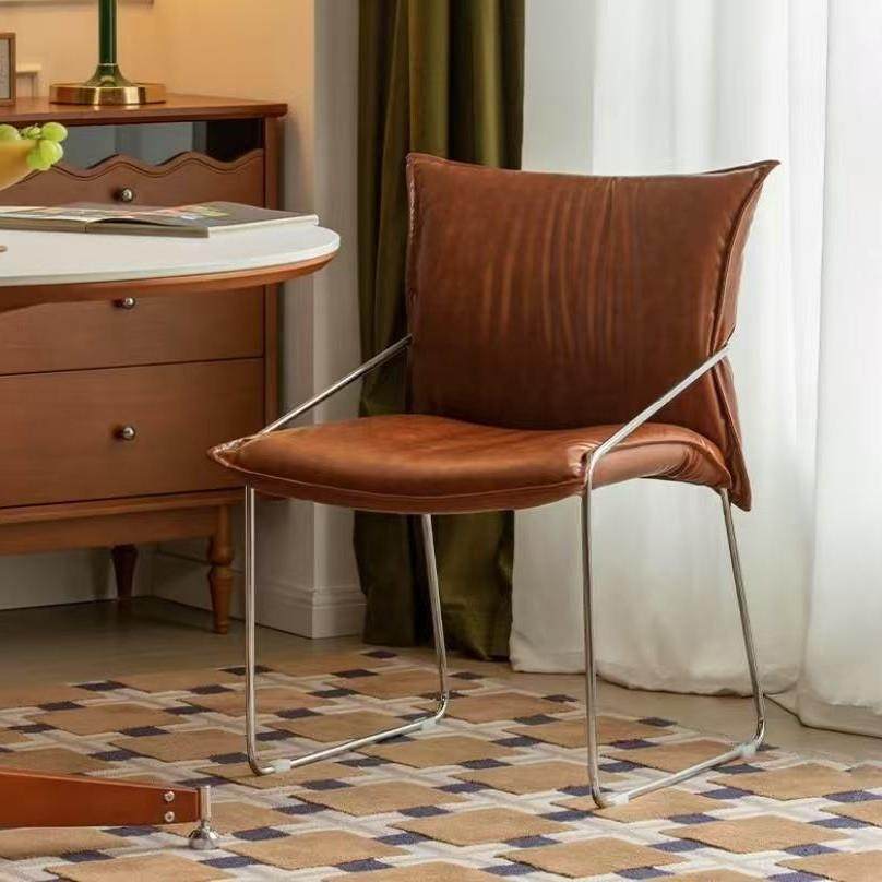 家用中古餐椅设计师法式轻奢软包书桌化妆靠背书房休闲单人沙发椅,3C数码配件,USB灯,淘宝优惠券,粉丝福利购,淘宝优惠卷