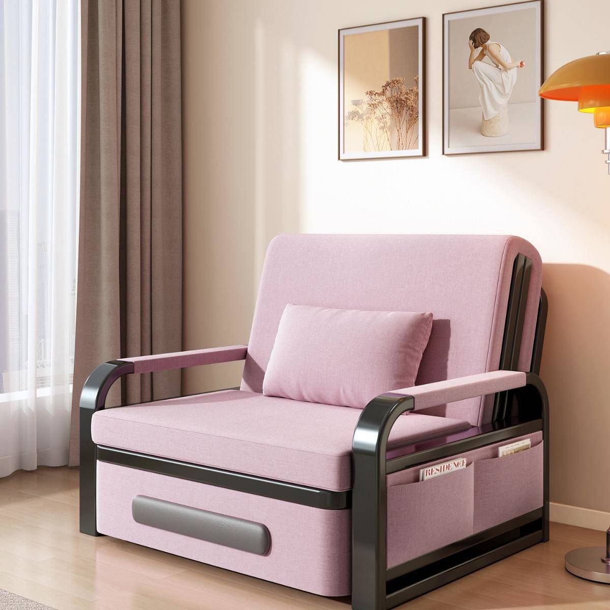 沙发床折叠两用小户型伸缩床单人网红款客厅阳台多功能床新坤