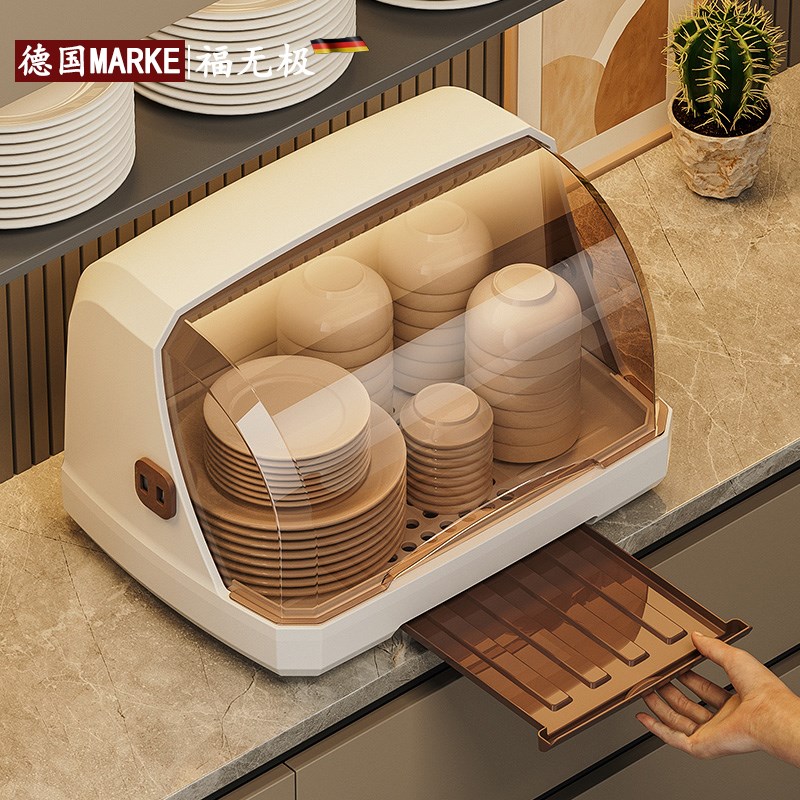 厨房碗架收纳沥水架新款2024家橱柜碗架内置碗柜带盖碗盘箱沥水碗