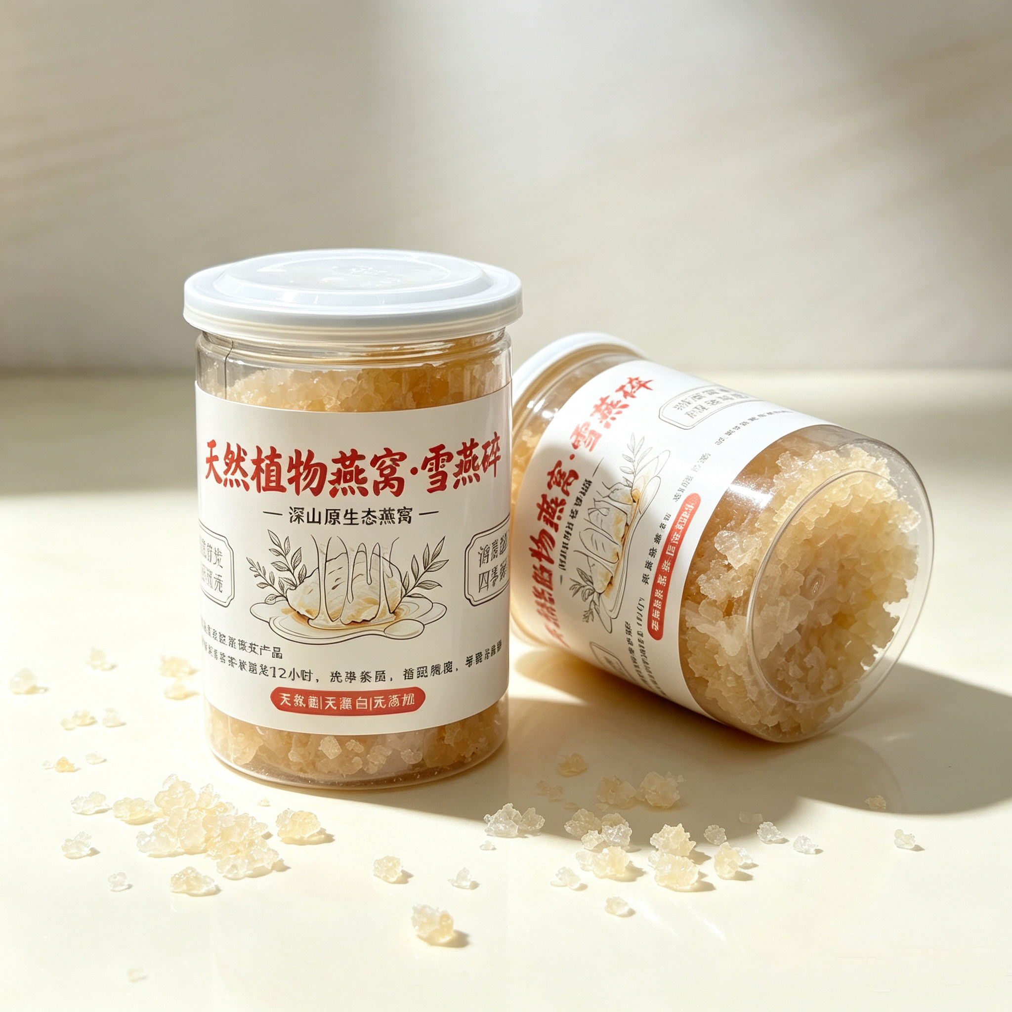 深山原生态无添加雪燕碎罐装