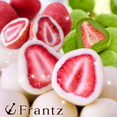 日本frantz冻干草莓夹心巧克力