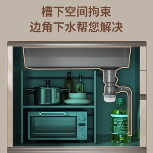 纳米枪灰色水槽大单槽厨房304不C锈钢手工洗菜盆洗碗池台下盆家用