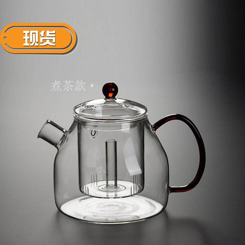 现货玻璃茶壶蒸茶壶煮茶壶加厚耐热家用冲茶器全0自动蒸汽壶电陶