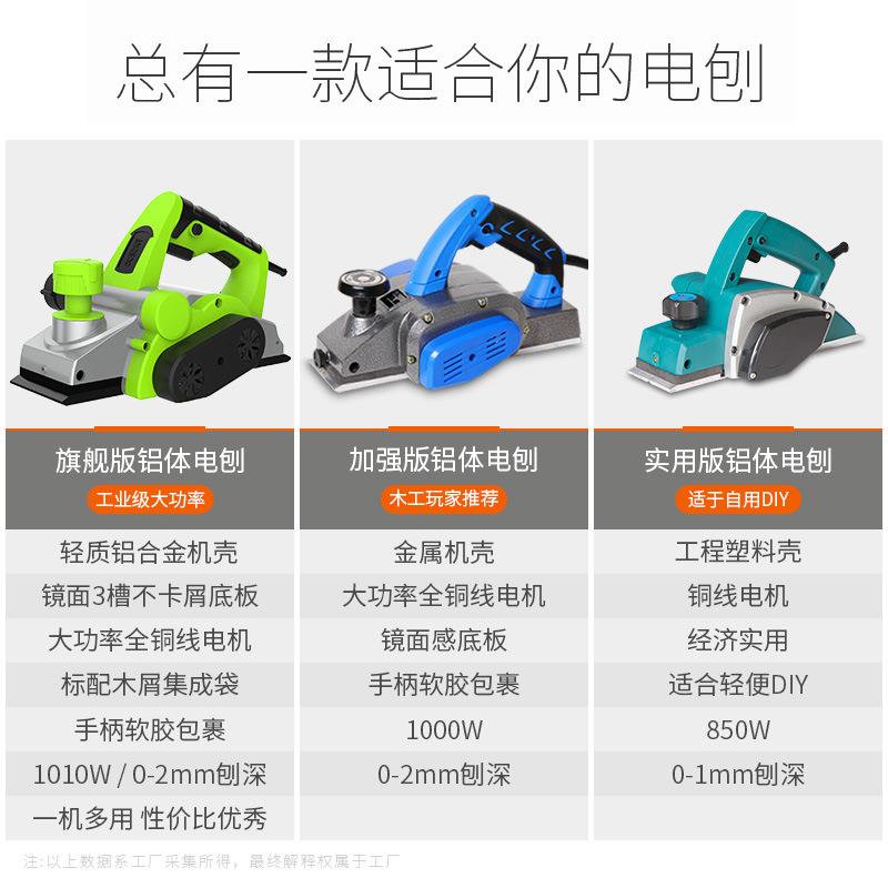 戈麦压斯手提电刨木式工家用台多功能电刨子刨机FPL木工刨电动工
