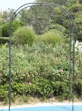 庭院花架欧新式网加格爬藤架粗拱54625架子花园月季支架门攀爬植