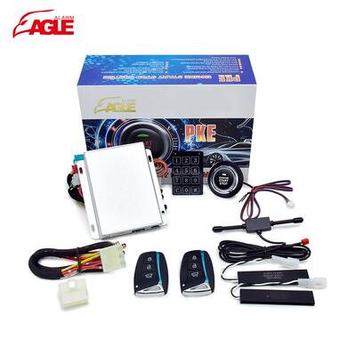 防劫持智中控锁开锁遥控无钥能匙入进系统通汽车用EG-689防盗报警