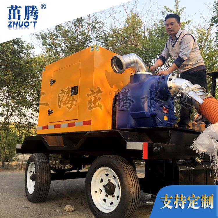 吸上海6排寸8寸30立方强自式移动污泵车0窨PPC井清污柴油机水泵现