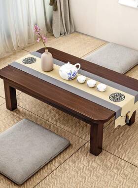 书楠电竹IPR炕桌家饭用实木榻榻米小茶几炕上吃桌飘窗学习桌脑矮