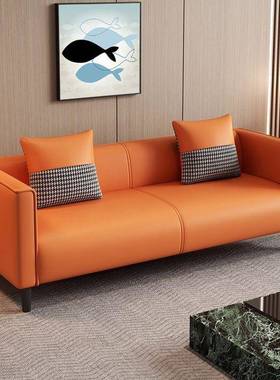 新款猫13937爪皮沙小户型出租屋一客发厅卧室服店公装寓体厂家直