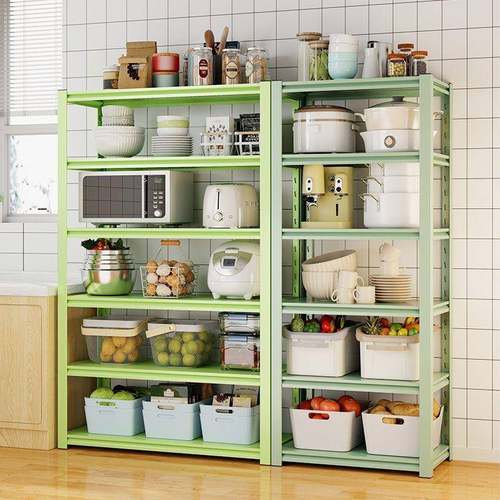 家用彩色置物YVC架架厨微波炉烤箱收多房纳架层落地货阳台仓库储