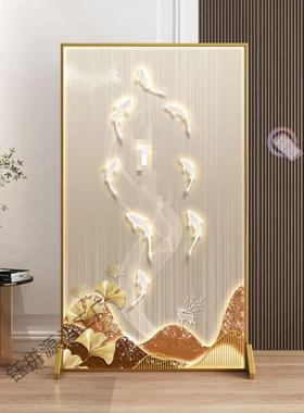轻奢现代简约铝金屏31886风合隔断客座厅卧室家进门玄用关遮挡办
