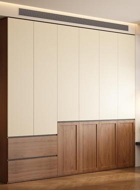 中古分段式一书实木柜一门到顶49652衣免拉手现代简约桌体颗粒板