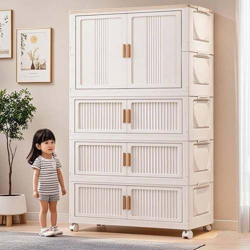 童1a12HajQ衣柜免安装宝宝衣婴儿衣服挂式收纳柜卧简易塑料储儿物