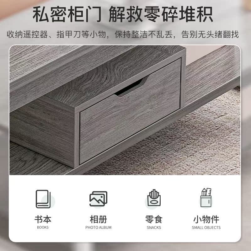 茶几客厅家用小户型简约现代创意茶桌双层沙发边几方桌简易小桌子