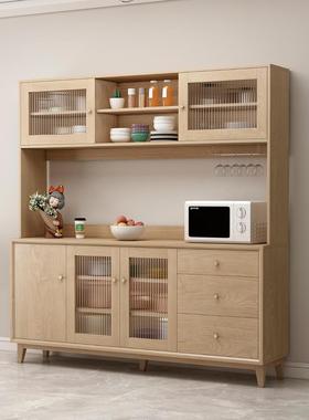 酒代实木餐边柜柜体一靠墙42360现简约储物柜餐厅高柜新中式茶水