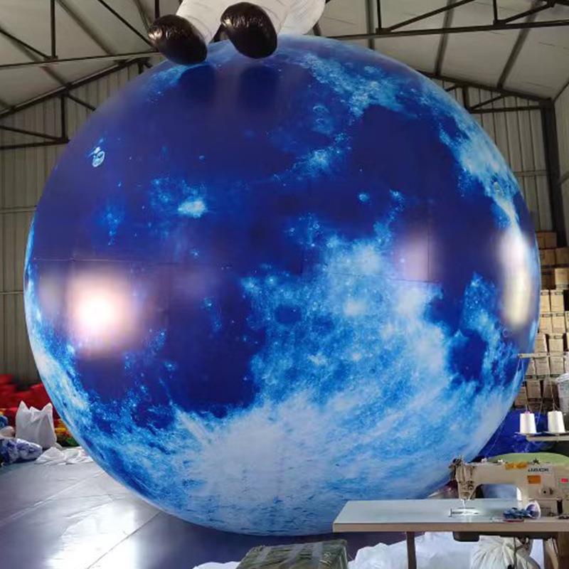 中秋吧节庆月球形气模型定充制九大行星酒009场广场发商光月球气