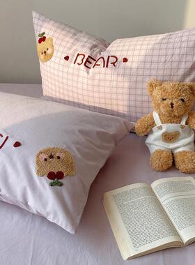 卡通A纯棉水洗棉床上四件套全棉套学类生宿舍床单人三件被NMW套床