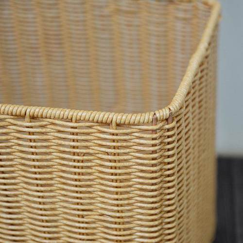 家用收箱橱柜衣服被子整41000仿藤编织客厅收纳纳储物理筐盒储物