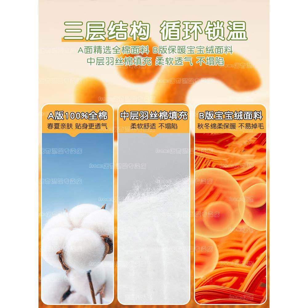 双面可用厚面纯一棉一面绒床学生宿舍单人夹垫棉OYT铺床垫子加款