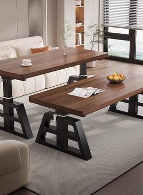 手动可升降桌桌桌腿支架家44105用客厅餐桌茶台岩板支架电脑手升