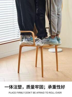 简易塑料椅用子家椅靠凳子商用可叠放餐桌背椅客厅休闲89012小户