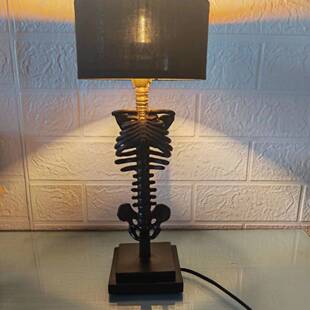 The Skeleton Table Lamp骷髅台灯 哥特式家居经典装饰灯夜灯usb