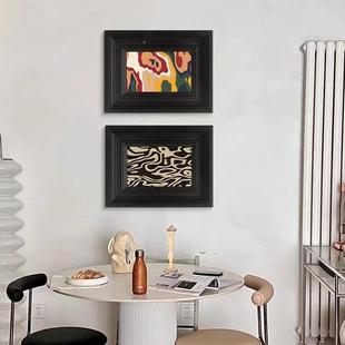 古壁画客餐厅术装 249奢法式 饰画轻HY 中古风蒙德里艺安厅复组合装