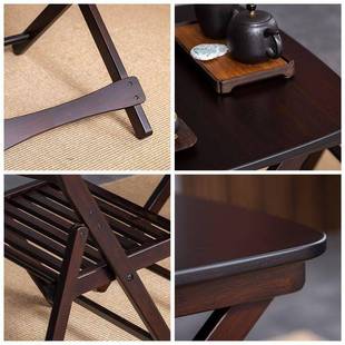 户外约室折叠桌椅子摆IXG摊餐桌家用小户型方桌子便携式内台简饭