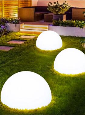 l球ed户外发光半落阳地灯草坪园太能发光球形灯OEN酒店餐厅花装饰