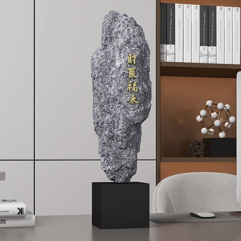 财聚福来树脂工艺品桌面摆件客厅入户玄关电视柜公司办公桌装饰品