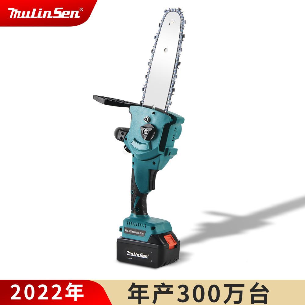 IZY8寸锯充电式林锂电园修树枝锯木头手电家用无刷电锯链锯