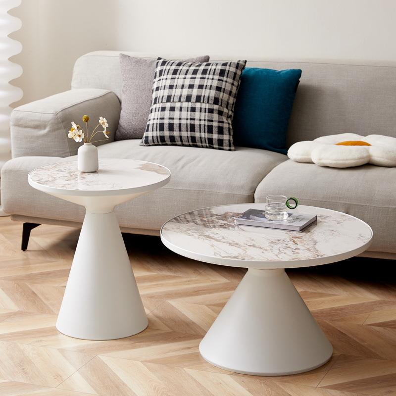 客户TUQ厅沙边简约小型大小岩板发茶几组几合可移动床头边几卧室