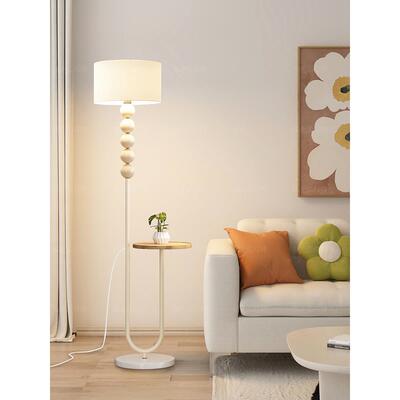 落地新灯18253款客厅沙发旁古氛围灯卧置物室床头柜台复灯一体欧式