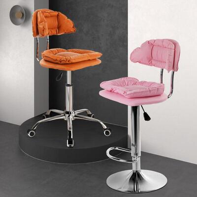 前椅台椅旋转升降椅子美甲化妆吧台凳靠背护腰高旋脚UHE转椅子工
