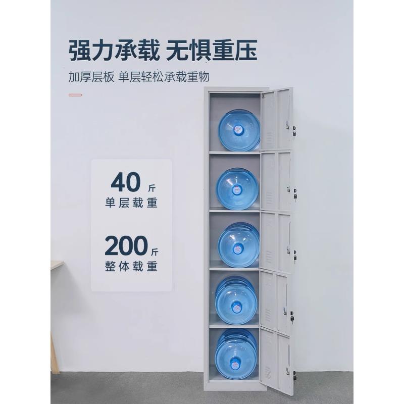 单门更衣柜皮柜宿工舍带锁员储POU衣物柜钢制柜更衣箱简易铁办公