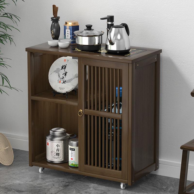 家用小茶台桌沙发边几侧子边IGZ茶水柜现代简约简移动茶易几柜茶