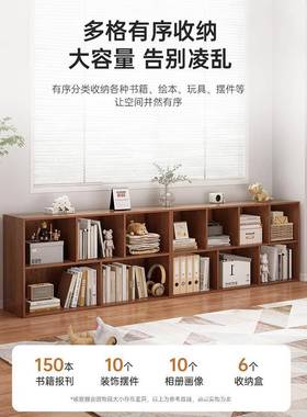 简易书架置落地置组物客厅合柜储AEJ物柜卧室物柜矮柜书柜家用柜