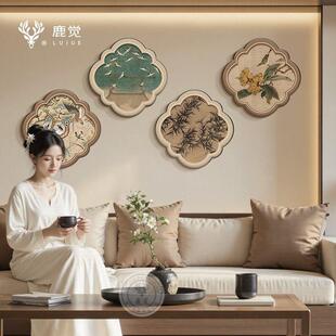 宋美学门玄关挂画新中入式客氏厅走廊过道组合无品牌/画户酒店房