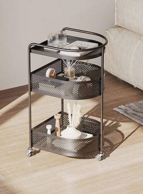 沙发茶几移动你创意网红床头HD101233边推柜带轮迷厅边桌玻璃小客