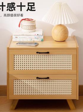 新款简约床头柜小型家用床44143边柜超收纳床柜窄家用头柜床头边