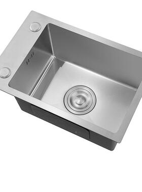 SUS304不锈厨房小号单槽迷你套水槽F76JS9TJ洗菜加厚槽单盆钢超小