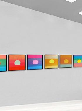 格绿世界名画安迪沃霍尔日日出升挂美装画大尺寸太阳JD100873饰画