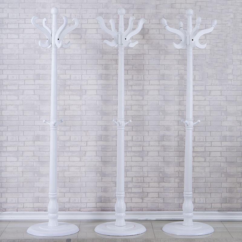 简实木衣架落地约创时尚帽意挂衣架室内卧室简易UOO桦木衣架