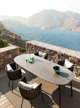 户外桌椅庭院露天椅子室外园餐桌合阳休闲藤花椅桌子组防水QJS防