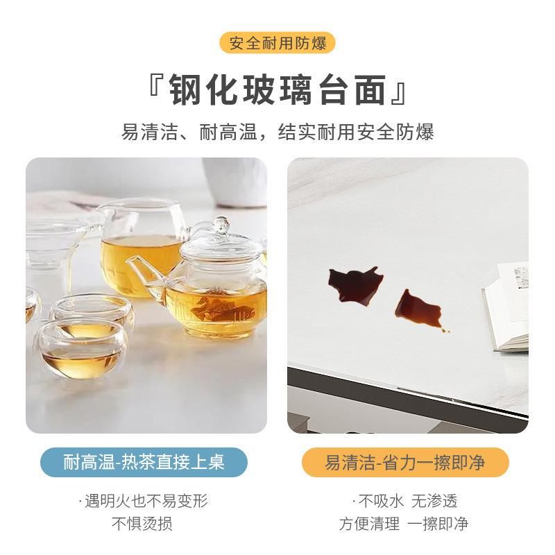 茶几厅w7RbkJfM家用客电视柜轻简约现奢代小户型茶欧台式钢化玻璃